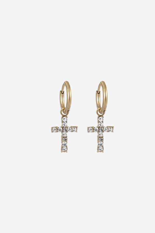 Cross-Strass-Earring-Gold (1)