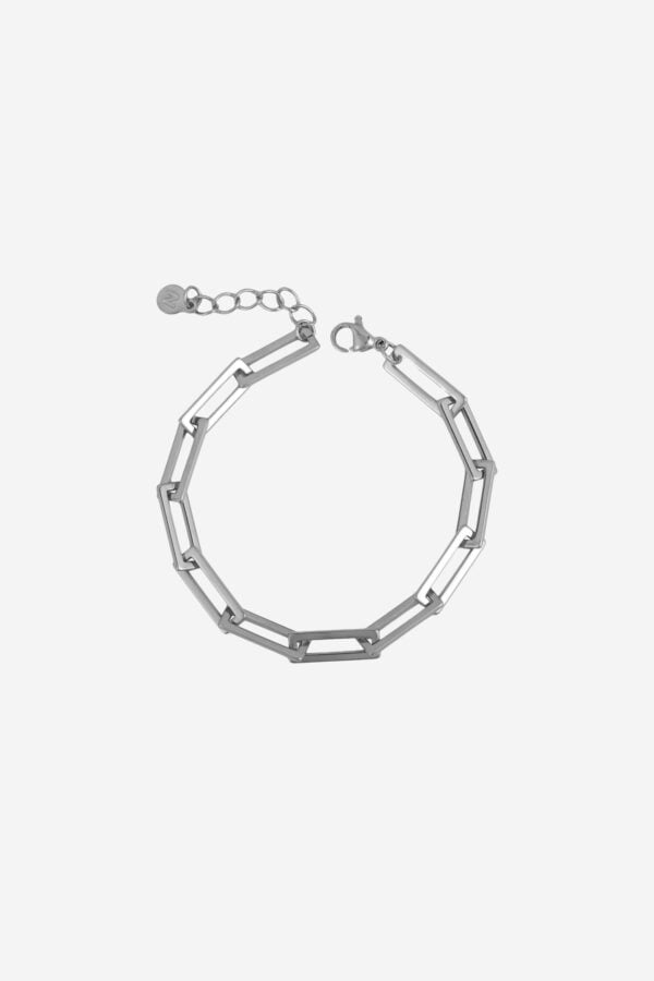 Link-Bracelet-Single-Chain-Silver
