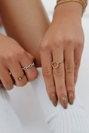 Strass-Circle-Ring-Gold