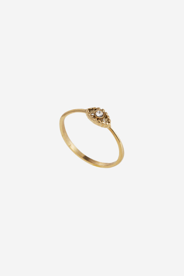 Eye-Strass-Ring-Gold