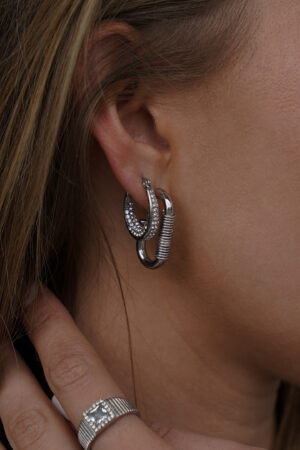 Oval-Statement-Hoop-Silver