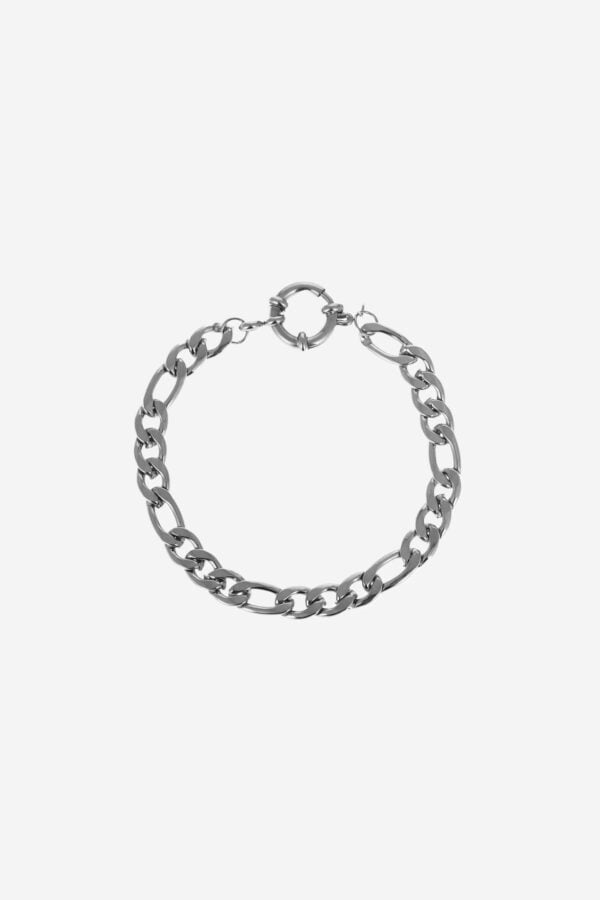 Figaro-Bracelet-Silver