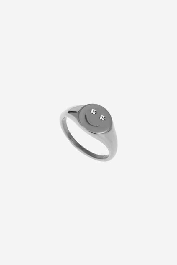 Smiley-Ring-Silver