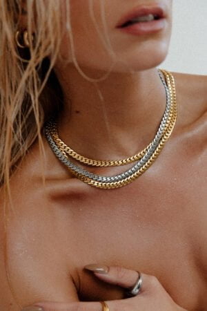 Flat-Chain-Necklace-Silver