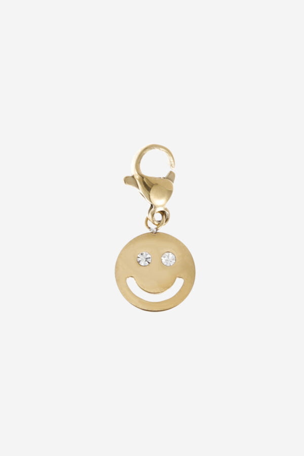 Smiley-Charm-Gold