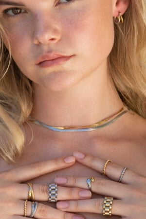 Snake-Chain-Necklace-Silver