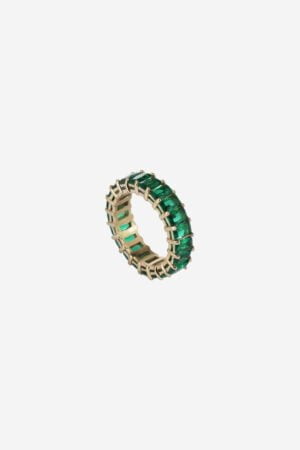 Green-Chunky-Strass-Ring-Gold