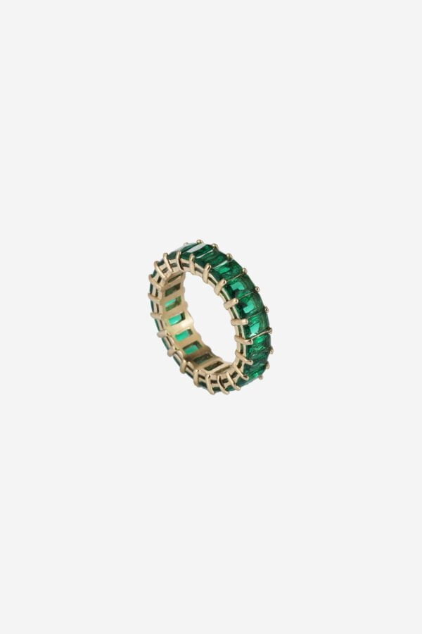 Green-Chunky-Strass-Ring-Gold