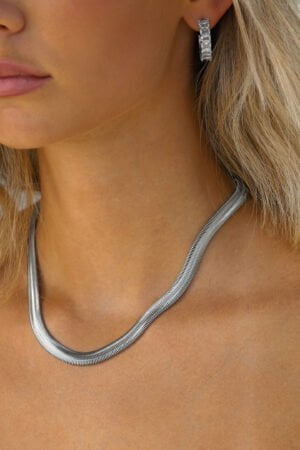 Bold-Snake-Chain-Necklace-Silver-1