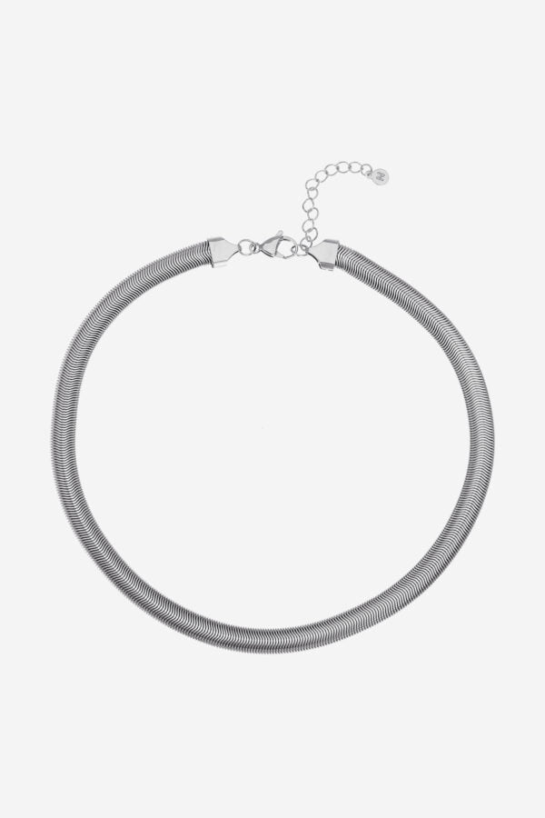 Bold-Snake-Chain-Necklace-Silver