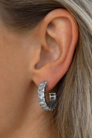White-Chunky-Strass-Earring-Silver-1