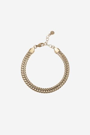 Braided-Chain-Bracelet-Gold