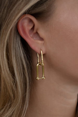 Link-Earrings-Gold