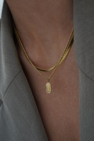 Strass-Pendant-Necklace-Gold