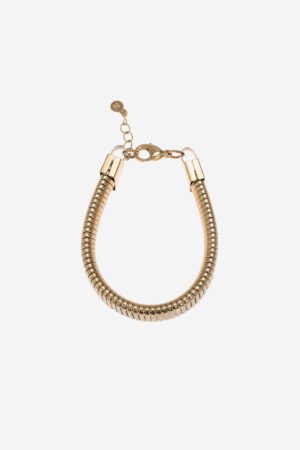 Bold-Ribbed-Bracelet-Gold