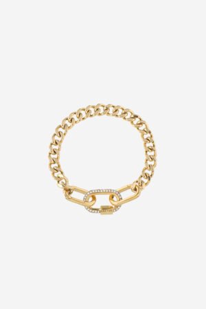 Strass-Chain-Bracelet-Gold