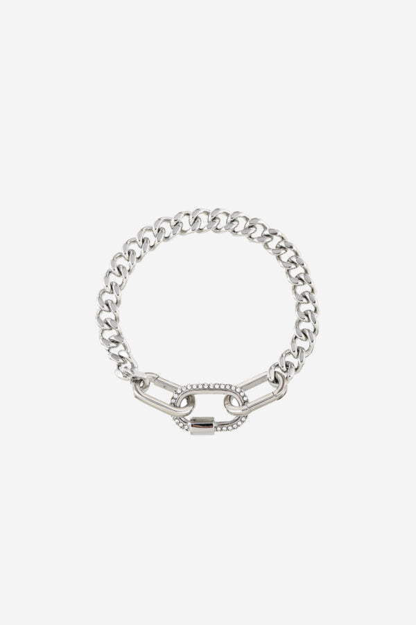 Strass-Chain-Bracelet-Silver