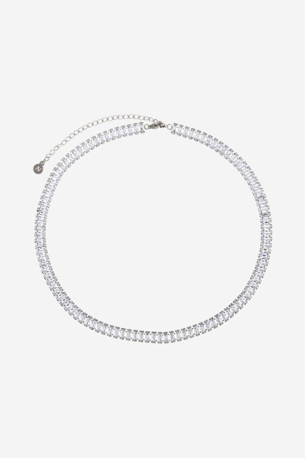 Strass-Studded-Necklace-Silver