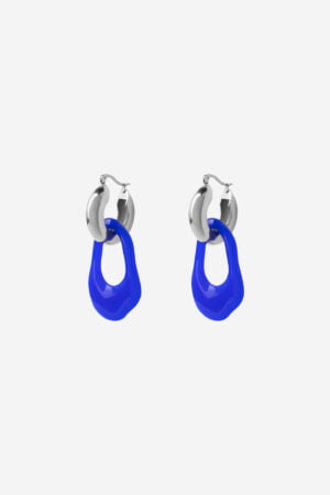 Blue-Statement-Earring-Silver