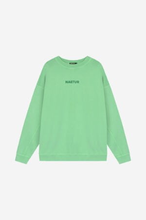 Crewneck-Sweater-Lime-Front