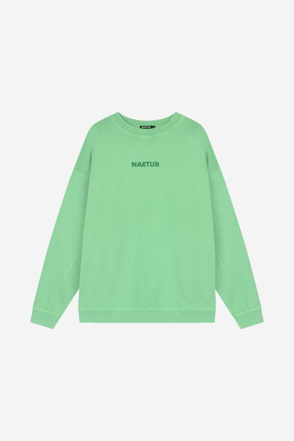 Crewneck-Sweater-Lime-Front