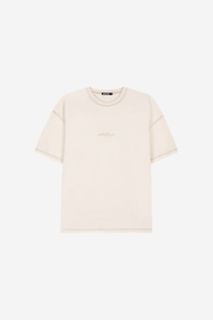 Oversized-Tee-_-Ecru-Front